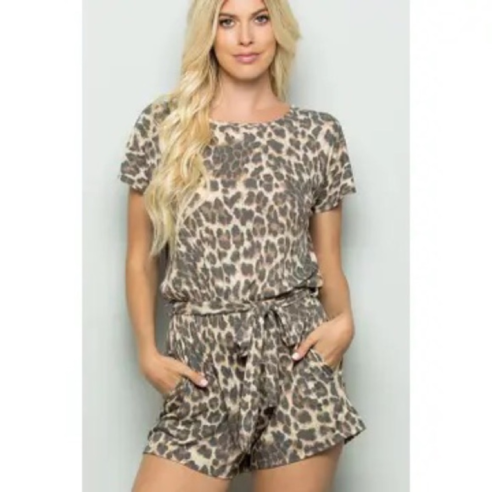 Cheetah Romper